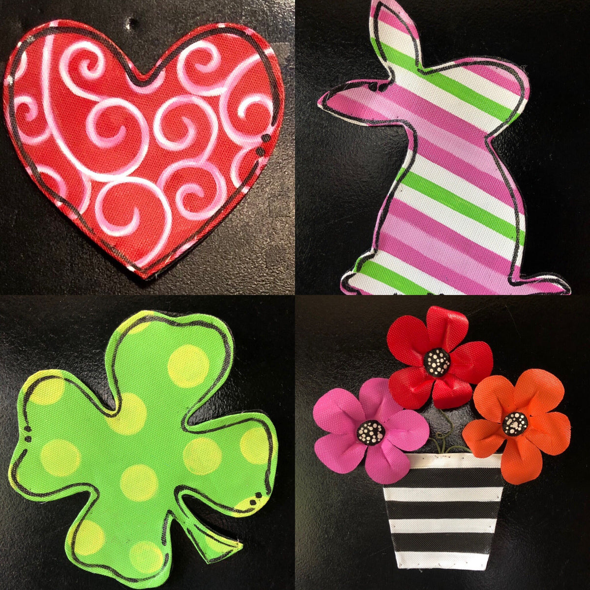 Screen Wire Green Buffalo Check Magnet Welcome Door Hanger with Magnetic Attachment Options Wreath Decor