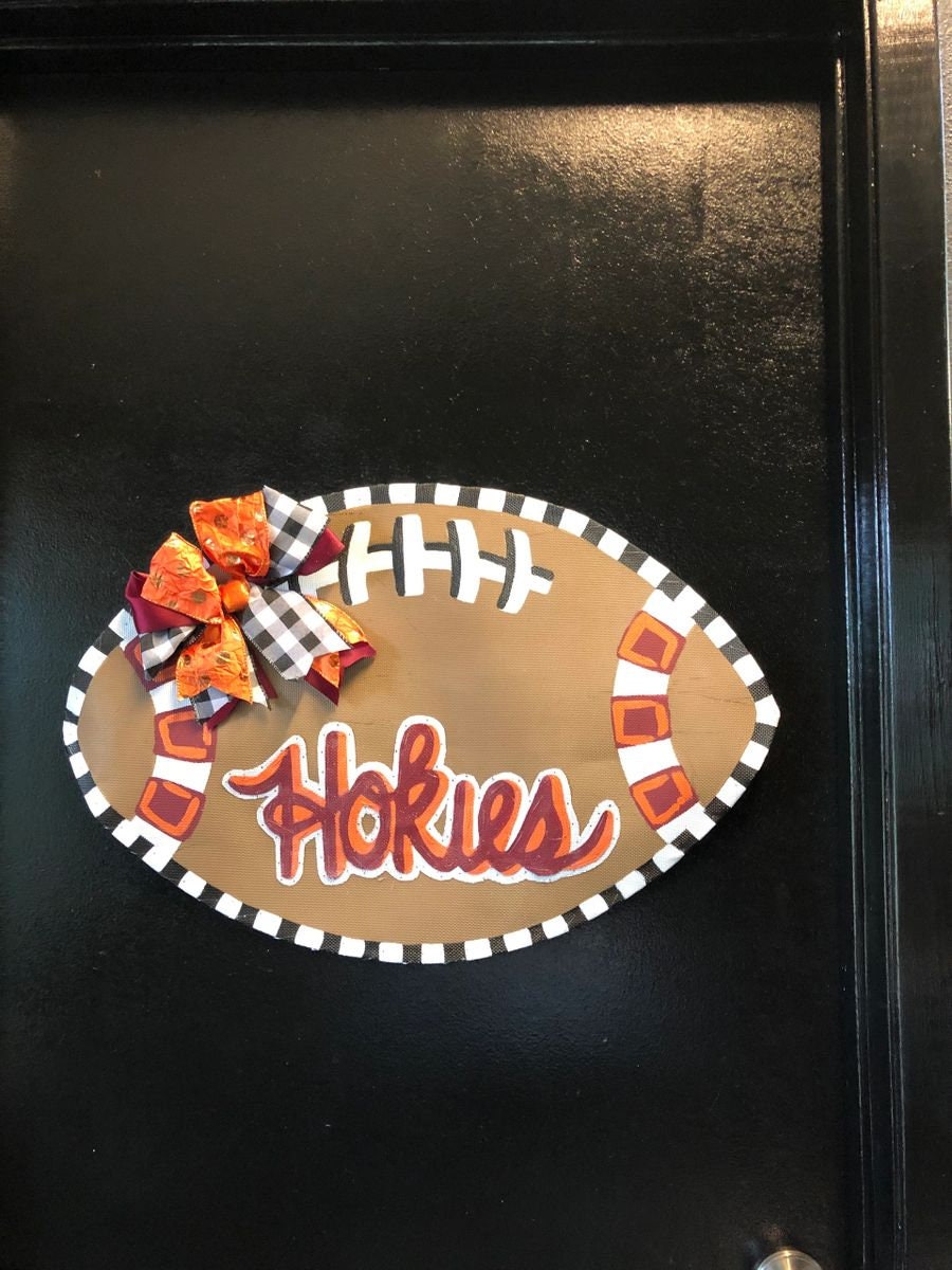 SPORTS DOOR DECOR / Any College or University Door Hanger or Yard Sign Custom made!!