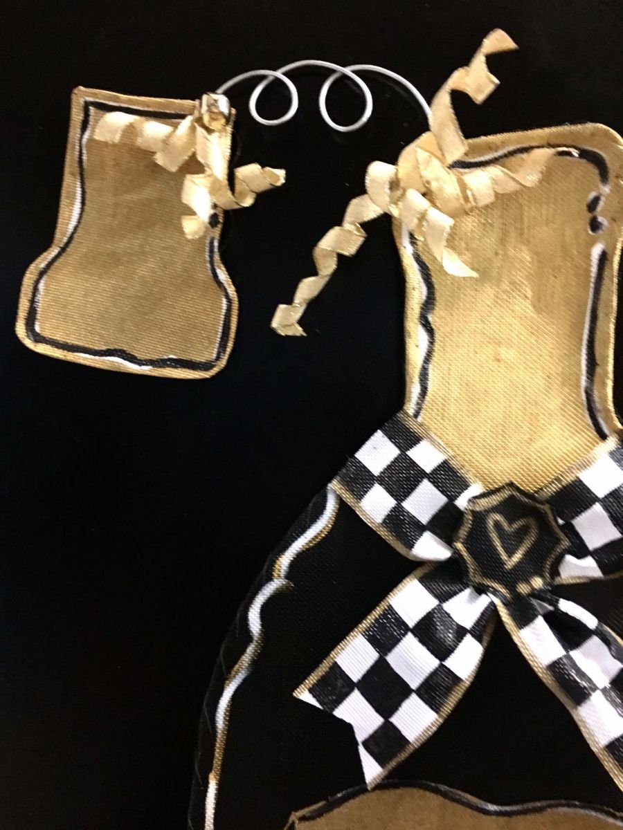 Happy New Year! Champagne Bottle Screen Wire Doornament