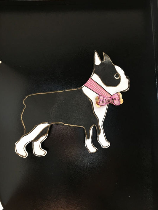 Dog Lover Gift Idea!  / Custom Screen Wire Valentines ANY DOG BREED Doornament Door Hanger Wreath