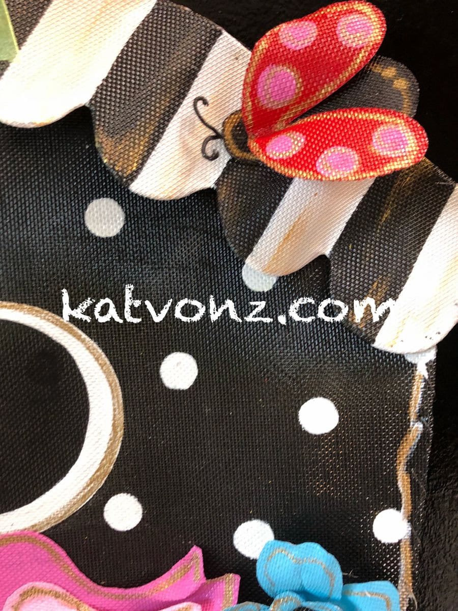Spring Door Hanger / SPRING DOOR DECOR / Bright Whimsical Birdhouse Screen Wire Doornament Door Hanger Wreath Door Decor